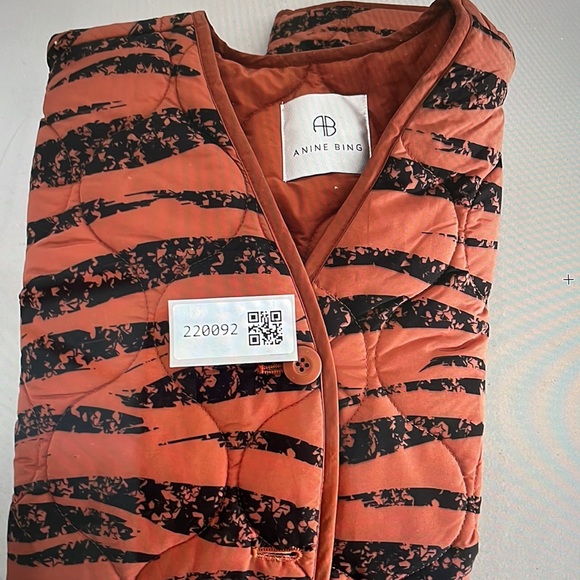 Anine Bing Andy Bomber - Rust Zebra - Picture 6 of 6
